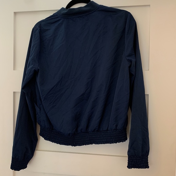 Blue polyester bomber jacket - Picture 2 of 2